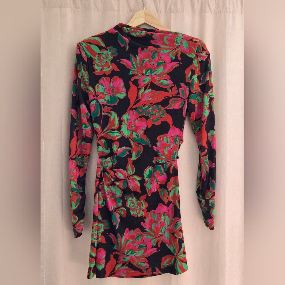 ZARA  long sleeve new geourgeous MINI dress. Size S - Picture 4 of 6